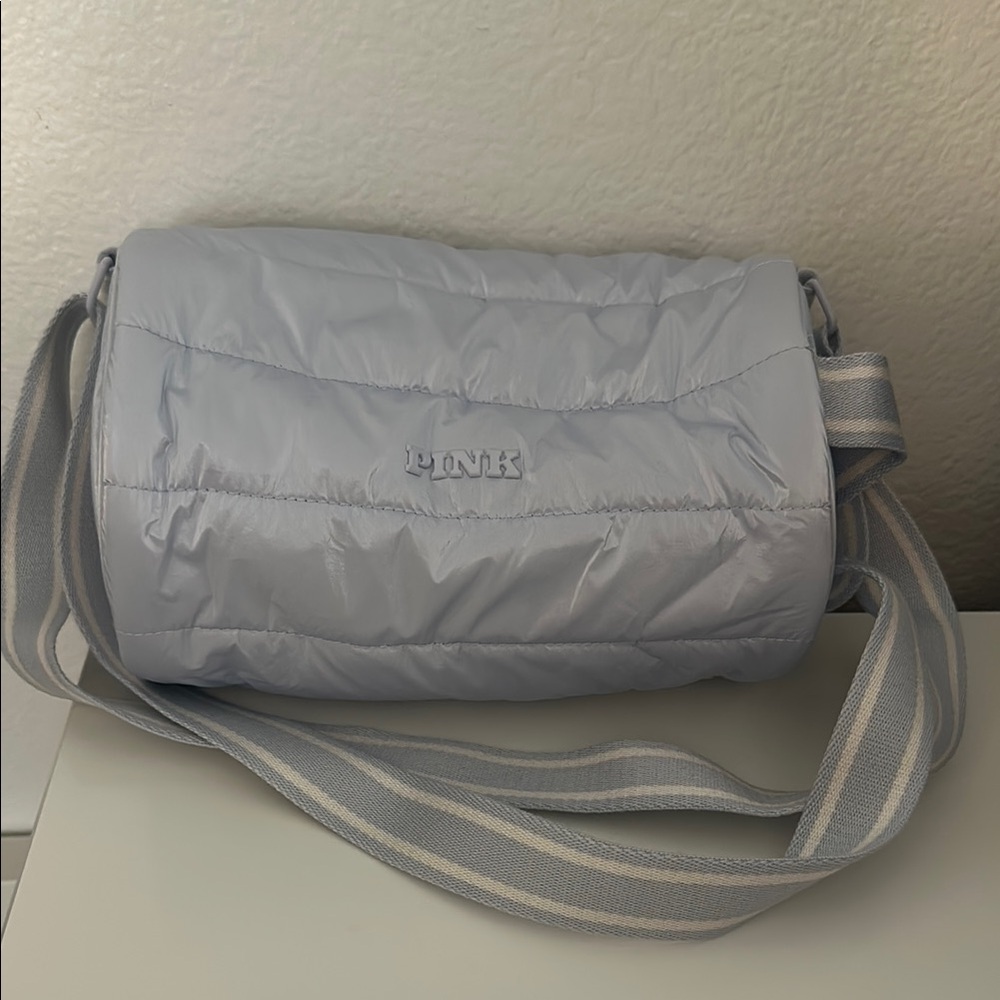 PINK Victoria's Secret Light Gray Bag